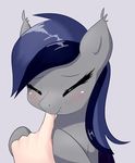  bat bat_pony blush cute disembodied_hand equine eyes_closed fangs female feral friendship_is_magic fur hair hand horse human long_hair mammal my_little_pony original_character pegasus pony smile solo teeth two_tone_hair wings 