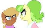  animated blonde_hair blue_eyes chickadee_(mlp) clothing dr._randumb dr_.randumb equine female friendship_is_magic green_eyes green_hair hair horse mammal mrponiator ms_harshwhinny_(mlp) ms_peachbottom_(mlp) my_little_pony pony puffy_cheeks scrunchy_face vector vibrating 