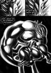  comic demon dragmon dragon male muscle_inflation muscles nipples pecs pectorals shendu suit transformation 