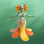  a_link_between_worlds breasts female green_skin lips official_art oren queen river_zora royalty the_legend_of_zelda video_games wide_hips zora 