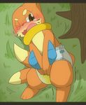  buizel diaper lying mammal mustelid nintendo omorashi otter peeing pok&#233;mon pok&eacute;mon satsuki_yusagi squeeze squeezing tears trembling urine video_games wet wetting 