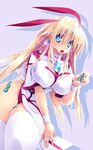  blonde_hair blue_eyes breasts condom cum large_breasts legs scatter_milk thighhighs used_condom 