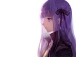 asukaziye braids dangan-ronpa kirigiri_kyouko long_hair purple_eyes purple_hair ribbons white 