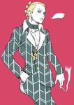  blonde_hair blue_eyes chounorin formal jojo_no_kimyou_na_bouken male_focus necktie prosciutto solo suit 