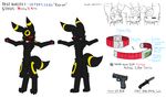  eeveelution gun keron keron-kkl knife male nintendo pistol pok&#233;mon pok&eacute;mon pvt._keron ranged_weapon umbreon video_games weapon 