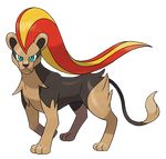  alternate_form female highres lion nintendo no_humans official_art pokemon pokemon_(game) pokemon_xy pyroar solo 