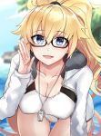  cleavage fate/grand_order jeanne_d&#039;arc jeanne_d&#039;arc_(fate) megane swimsuits tagme 