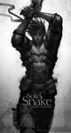  greyscale gun male_focus metal_gear_(series) metal_gear_solid monochrome signature solid_snake solo stanley_lau weapon 