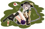  bad_id bad_pixiv_id blush feet heart hitachi_magic_wand implied_footjob kirisato_itsuki komeiji_koishi oekaki socks solo touhou vibrator 