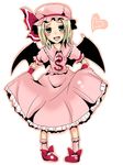  asana axis_powers_hetalia bat_wings blonde_hair cosplay crossdressing green_eyes hat heart male_focus otoko_no_ko poland_(hetalia) remilia_scarlet remilia_scarlet_(cosplay) short_hair solo touhou wings 