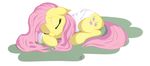  blanket cutie_mark equine eyes_closed female fluttershy_(mlp) friendship_is_magic hair horse lying mammal my_little_pony pink_hair pony postscripting sleeping solo 
