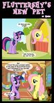  blue_eyes comic cute dialog english_text equine female feral fluttershy_(mlp) friendship_is_magic hair henbe horn horse mammal my_little_pony pegasus pink_hair pony purple_eyes text twilight_sparkle_(mlp) two_tone_hair unicorn wings 