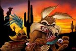  cactus canine coyote eyeball gore looney_tunes roadrunner skull teeth warner_brothers 