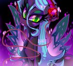  equine female feral friendship_is_magic hair horn horse kaliptro kaliptro2 long_hair mammal my_little_pony pony queen_chrysalis_(mlp) solo winged_unicorn wings 