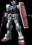  gun gundam mecha mobile_suit_gundam rocket_launcher rx-78-2 shield weapon 