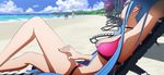  aoki_hagane_no_arpeggio armpits beach bikini blue_hair body_blush breasts chair cleavage cloud day hand_on_thigh haruna_(aoki_hagane_no_arpeggio) highres kirishima_(aoki_hagane_no_arpeggio) large_breasts leg_up legs long_hair lounge_chair osakabe_makie outdoors pink_bikini screencap shiny shiny_skin sky solo_focus sunglasses swimsuit takao_(aoki_hagane_no_arpeggio) thighs yotarou_(aoki_hagane_no_arpeggio) 