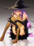  bad_id bad_pixiv_id boots hat long_hair megurine_luka pink_hair solo thigh_boots thighhighs vocaloid witch_hat ytk_(yutta-p) 