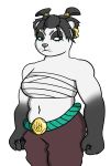  anthro bear blizzard_entertainment breast_binding clothed clothing female mammal panda pandaren serious slightly_chubby solo video_games warcraft 