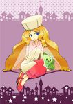  1girl blue_eyes cattleya_(pokemon) dress elite_four hat long_hair pokemon solo very_long_hair 