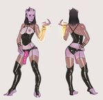  alien black_sclera dildo female horsecock incase legwear lips mass_effect nipple_piercing nipples penis piercing purple_skin quarian sex_toy strapon tali&#039;zorah_nar_rayya tali'zorah_nar_rayya toeless_socks yellow_eyes 