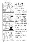  comic greyscale highres mishima_hiroji monochrome multiple_girls rumia touhou translation_request yakumo_yukari 