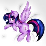  blush cutie_mark ep777 equine female friendship_is_magic fur hair horn horse mammal my_little_pony pony purple_eyes purple_fur purple_hair solo twilight_sparkle_(mlp) two_tone_hair winged_unicorn wings 