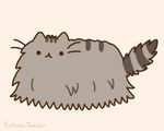  cat cute feline fluffy fur grey_fur mammal plain_background pusheen walking 