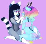  butt canine cervine clothing collie couple_(disambiguation) cross dog female girly lingerie mammal nintendo open_mouth pastel pok&eacute;mon pok&eacute;mon_(species) servine video_games 