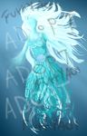  adoptable female furryaoi hair nature original_character safe spirit under_water water white_hair 