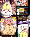  1girl akemi_homura animalization bangs bird black_eyes black_hair blush bow bow_(weapon) brown_hair buttons cameo chick comic dress egg egg_yolk flower frills frying_pan hair_ribbon hasunalu hatching headband jewelry kaname_madoka kyubey leaf long_tongue mahou_shoujo_madoka_magica my_little_pony my_little_pony_friendship_is_magic necklace objectification open_mouth ribbon rose saliva shaking sidelocks star sweatdrop teardrop tears tongue transformation translation_request twilight_sparkle twintails vore weapon witch_(madoka_magica) yellow_eyes 