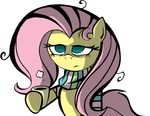  cup equine female feral fluttershy_(mlp) friendship_is_magic frown fur green_eyes hair horse labba94 long_hair mammal my_little_pony pegasus pink_hair plain_background pony scarf solo steam white_background wings yellow_fur 
