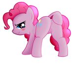  blue_eyes butt cupcakesponyazz cutie_mark equine female friendship_is_magic fur hair horse mammal my_little_pony pink_fur pink_hair pinkie_pie_(mlp) plain_background pony presenting pussy 