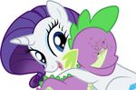  2013 cutie_mark dragon equine female friendship_is_magic fur hair horn horse long_hair male my_little_pony open_mouth parody pony purple_hair rarity_(mlp) smile spike_(mlp) unicorn what white_fur winged_unicorn wings 