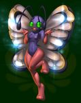  ambiguous_gender antennae anthro anthrofied anthromorphic areola arthropod blush breasts butterfree elpatrixf fangs girly green_eyes hi_res insect navel nintendo nipples nude pok&#233;mon pok&eacute;mon shiny shiny_pok&#233;mon shrug shy small_breasts solo video_games wings 