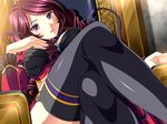  1girl all-time breasts game_cg maou_(maou_no_ingu) maou_no_ingu purple_eyes red_hair toyota_hayao 