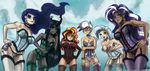  anthro changeling cutie_mark equestria_girls evil fangs female friendship_is_magic gilda_(mlp) green_eyes green_hair group hair horn human humanized john_joseco lingerie long_hair looking_at_viewer my_little_pony nightmare_moon_(mlp) nightmare_rarity_(mlp) open_mouth queen_chrysalis_(mlp) sunset_shimmer_(eg) trixie_(mlp) 