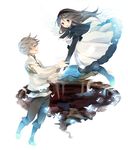  1girl agnes_oblige black_eyes black_hair bravely_default:_flying_fairy bravely_default_(series) brown_eyes brown_hair kotatsu_neneko long_hair smile tiz_oria wings 