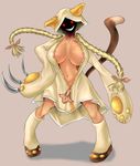  areola_slip areolae blazblue boku_(bo_ku) commentary_request highres long_hair open_clothes solo taokaka 