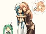  &gt;_&lt; 3girls :&lt; ^_^ angry aqua_hair arm arm_grab arm_warmers armband arms artist_request blue_hair blush chibi closed_eyes closed_mouth confused crossover dress green_hair happy hatsune_miku headphones heart hug ikamusume imagining jealous long_hair looking_at_another megurine_luka multiple_girls necktie number o_o octopus open_mouth parody pink_hair shinryaku!_ikamusume shy side_slit sleeveless sleeveless_turtleneck smile spoken_heart surprised takoluka tattoo tentacle_hair tentacles thighhighs torso_grab turtleneck twintails v-shaped_eyebrows vocaloid white_dress wince yuri 