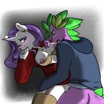  anthrofied arnachy bite blush breast_lick breasts dragon equine female friendship_is_magic hair horn interspecies licking long_tongue male mammal my_little_pony penetration purple_hair rarity_(mlp) sex spike_(mlp) straight tongue unicorn vaginal vaginal_penetration 