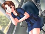  1girl blush braid fifteen game_cg indoors joy_ride libido looking_at_viewer sitting solo teacher 