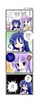  4koma aotan_nishimoto blue_hair blush comic hiiragi_kagami izumi_konata lucky_star mole mole_under_eye multiple_girls purple_eyes purple_hair translated 