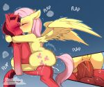artist_name balls blush bodily_fluids canon_x_oc cold-blooded-twilight cum cum_inside cutie_mark duo equid equine eyebrows eyes_closed fan_character female female_on_top female_penetrated feral feral_on_feral feral_penetrated feral_penetrating feral_penetrating_feral fluttershy_(mlp) french_kissing friendship_is_magic fur genital_fluids genitals hair hasbro hi_res hooves horn kissing male male/female male_on_bottom male_penetrating male_penetrating_female mammal motion_lines my_little_pony mythological_creature mythological_equine mythology on_bottom on_lap on_top onomatopoeia pegasus penetration penile penile_penetration pink_hair pink_tail plap red_body red_fur red_hair red_tail sex sound_effects tail text unicorn vaginal vaginal_fluids vaginal_penetration wings yellow_body yellow_fur