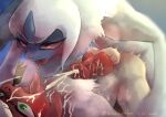 absol absurd_res anal anal_orgasm anal_penetration balls bodily_fluids cum cum_on_face cum_while_penetrated duo ejaculation feral generation_3_pokemon genital_fluids genitals hands-free hi_res knot male male/male male_penetrated male_penetrating male_penetrating_male nintendo outside penetration penis pokemon pokemon_(species) red_penis sex sousaku_san sweat