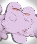 balls blush feral flaccid generation_2_pokemon genitals group hi_res humanoid_genitalia humanoid_penis looking_at_another looking_at_viewer male navi_(artist) nintendo paws penis pink_body pokemon pokemon_(species) quagsire shiny_pokemon simple_background slightly_chubby slightly_chubby_feral slightly_chubby_male smile tail trio white_background