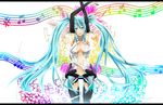  aqua_eyes aqua_hair cleavage hatsune_miku long_hair miku_append thigh-highs transparent twintails vocaloid 