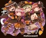  :3 alternate_color animal_ears bad_id bad_pixiv_id bat black_hair black_wings blood blush boots candy cape cat_ears chibi crescent_moon english eyeball fang food frilled_skirt frilled_sleeves frills fruit garters gloves green_eyes green_hair hairband halloween hat highres hikimayu jelly_bean kaenbyou_rin kneehighs komeiji_koishi komeiji_satori long_sleeves moon multiple_girls one_eye_closed orange pink_eyes pink_hair pleated_skirt pointing pote_(aonibi_kairou) puffy_sleeves radiation_symbol red_eyes red_hair reiuji_utsuho skirt sleeves_past_wrists slippers star starry_background striped striped_legwear sweatdrop thighhighs touhou wheelbarrow wings yellow_eyes 