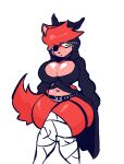anthro belt big_breasts breasts canid canine clothed clothing eye_patch eyewear female five_nights_at_freddy&#039;s fox foxy_(fnaf) hair legwear mammal red_hair scottgames solo stormkinght tail thick_thighs thigh_highs yellow_eyes