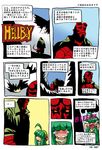  1girl ahoge crossover cthulhu cthulhu-tan cthulhu_mythos hair_over_eyes hellboy hellboy_(comic) tears translation_request 