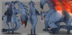 2025 5_fingers all_fours anthro anthrofied anus areola arms_bent bent_legs big_breasts biped blue_eyes bodily_fluids border breasts breath butt capcom claws digital_media_(artwork) digitigrade dripping_vulva drooling elder_dragon eye_markings feet female female_anthro finger_claws fingers genital_fluids genitals glistening glistening_tongue grey_background grey_body grey_border grey_scales hi_res humanoid_genitalia humanoid_hands humanoid_vulva licking licking_lips looking_at_viewer looking_back looking_back_at_viewer lvlirror markings monster_hunter multicolored_body multiple_images multiple_poses nipples non-mammal_breasts non-mammal_nipples nude nude_anthro nude_female open_mouth pink_tongue pose presenting presenting_anus presenting_hindquarters presenting_vulva pupils red_claws red_markings red_pupils red_sclera saliva scales scalie sharp_teeth side_boob simple_background slit_pupils solo spiked_tail spikes spikes_(anatomy) standing tail teeth thick_thighs toe_claws toes tongue tongue_out vaginal_fluids valstrax vulva wide_hips wings